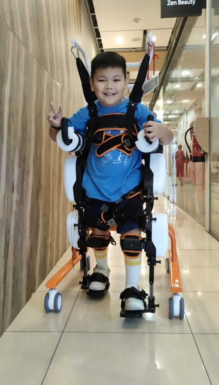 kidsgo exoskeleton being used