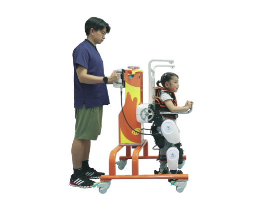 exoskeleton being used to help with movement